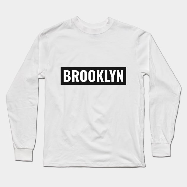 BROOKLYN / BKLYN Long Sleeve T-Shirt by Baldodesign LLC.